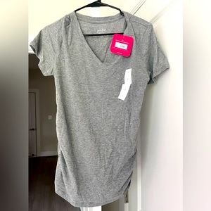 Short Sleeve V-Neck Maternity T-Shirt